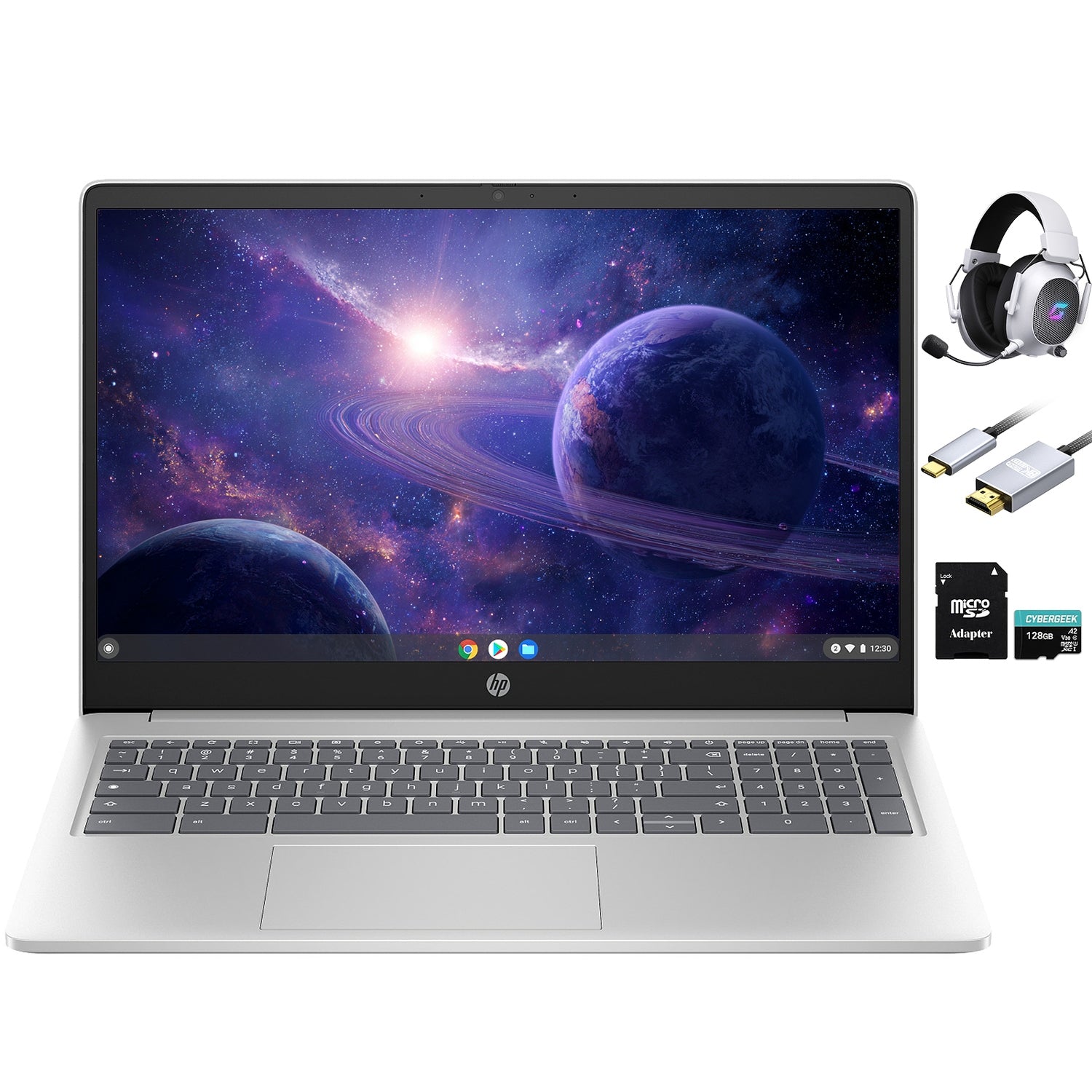 HP Chromebook 15.6 inch Laptop for Students, 15.6
