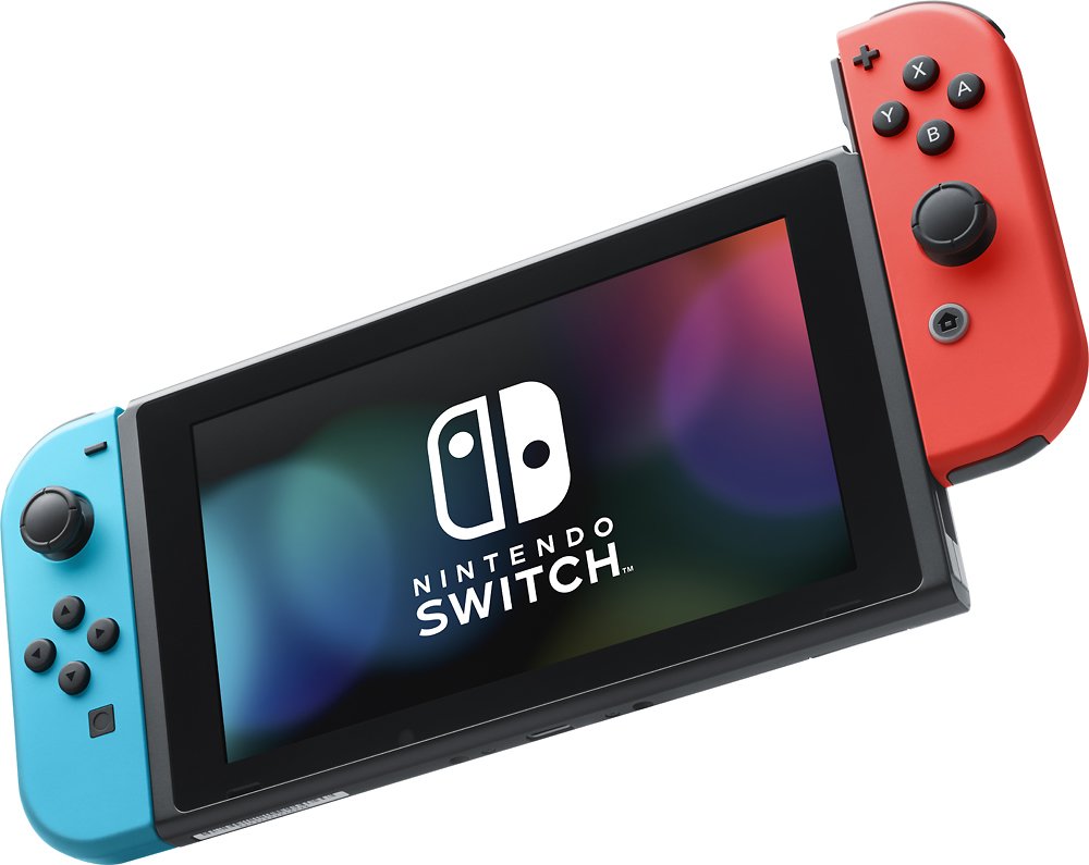 Nintendo Switch Mario Kart 8 Deluxe Bundle: Red Blue Console, Mario Kart 8 & Membership, Super Mario Party, Mytrix Wireless Pro Controller Blue Bamboo and Accessories