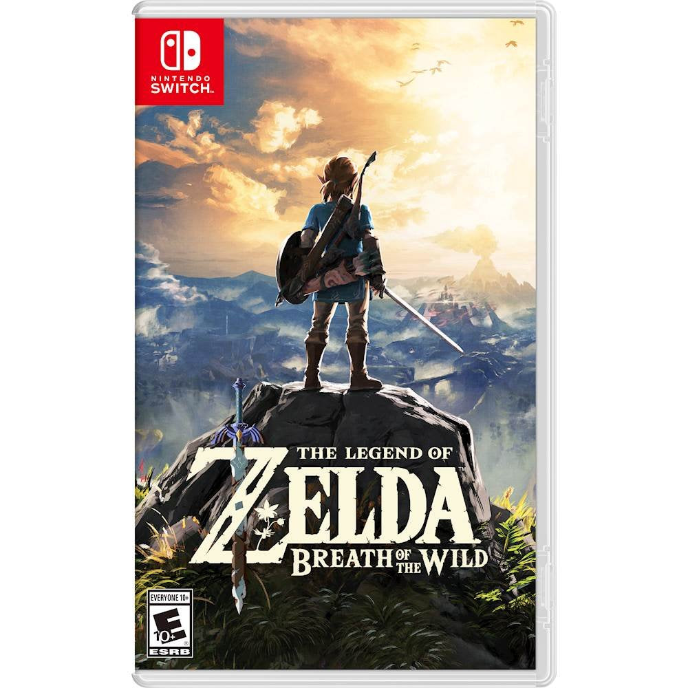 New Nintendo Switch Lite Gray Console Bundle with 2 Games: The Legend of Zelda: Breath of the Wild, and The Legend of Zelda Link's Awakening. 2019 Latest Console and Games!