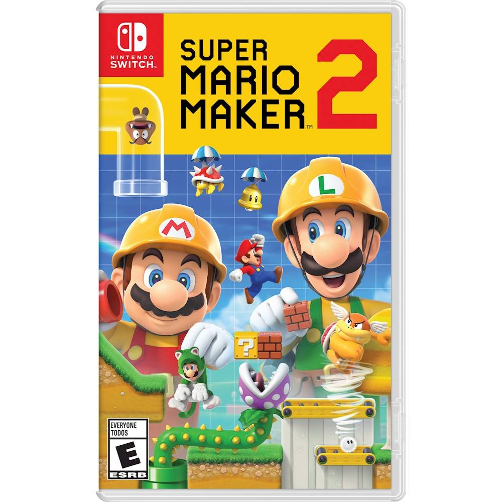 New Nintendo Switch Lite Yellow Console Bundle with 2 Games: Luigi's Mansion 3, and Super Mario Maker 2. 2019 Latest Console and Games!
