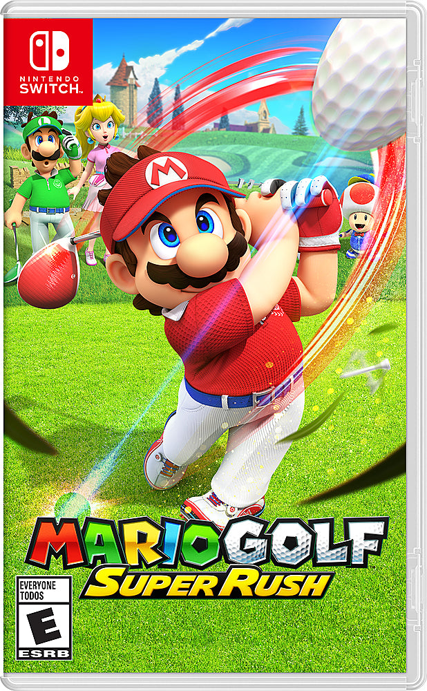 Nintendo Switch Mario Kart 8 Deluxe Bundle: Red Blue Console, Mario Kart 8 & Membership, Mario Golf: Super Rush , Mytrix Wireless Pro Controller Blue Bamboo and Accessories