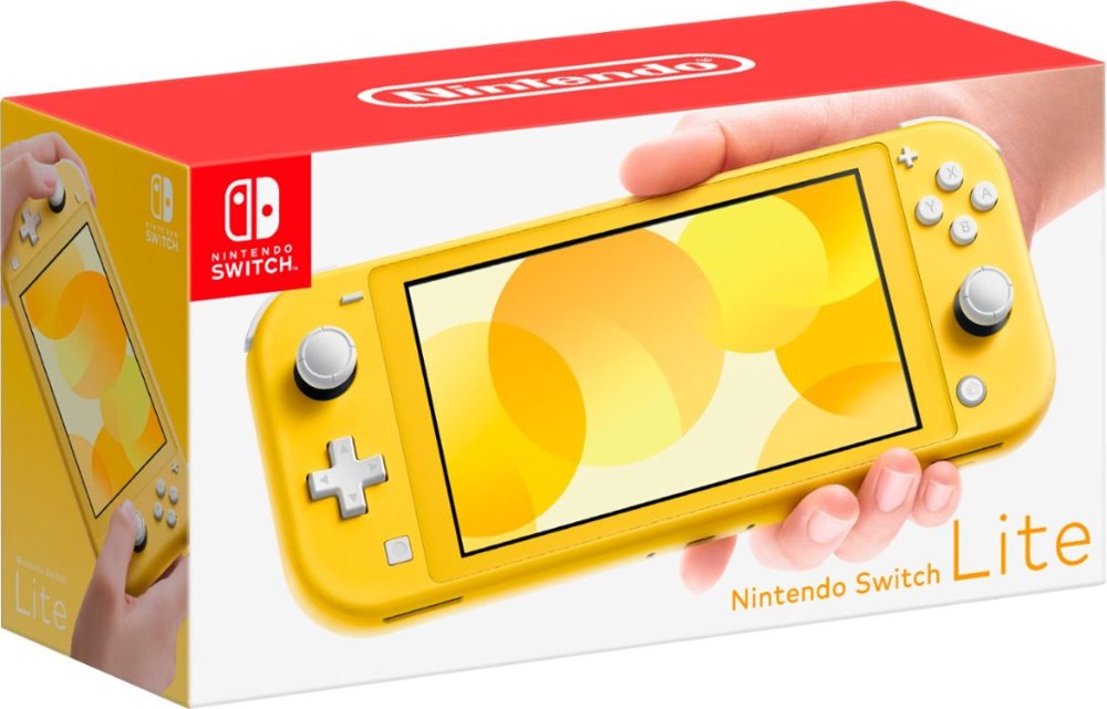 Nintendo Switch Lite Yellow Bundle with Super Mario Odyssey NS Game Disc - 2019 Best Game!