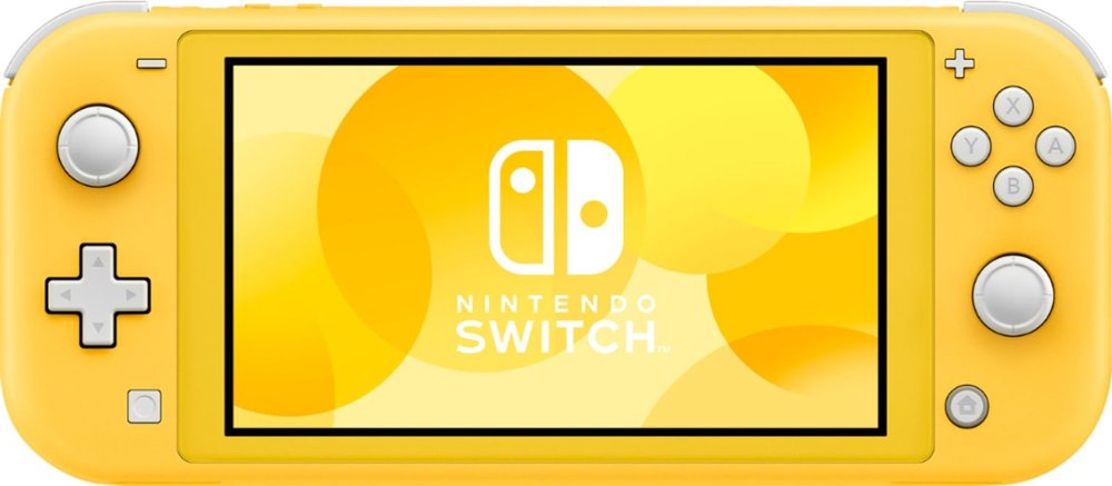 New Nintendo Switch Lite Yellow Console Bundle with 4 Games: The Legend of Zelda: Breath of the Wild, Super Mario Odyssey, Splatoon 2, and Super Mario Kart 8!