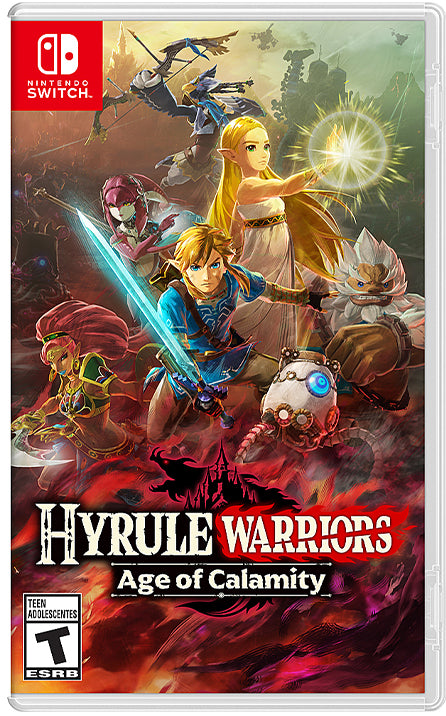 2022 New Nintendo Switch OLED Model Neon Red & Blue Joy Con 64GB Console HD Screen & LAN-Port Dock with Hyrule Warriors: Age of Calamity, Mytrix 128GB MicroSD Card and Accessories