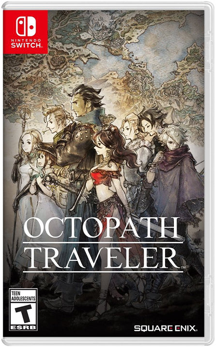 Nintendo Switch Lite Turquoise with Octopath Traveler, Mytrix 128GB MicroSD Card and Accessories NS Game Disc Bundle Best Holiday Gift