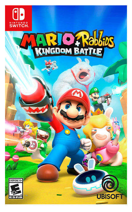 2021 New Nintendo Switch OLED Model Neon Red & Blue Joy Con 64GB Console HD Screen & LAN-Port Dock with Mario Rabbids Kingdom Battle And Mytrix Joystick Caps & Screen Protector