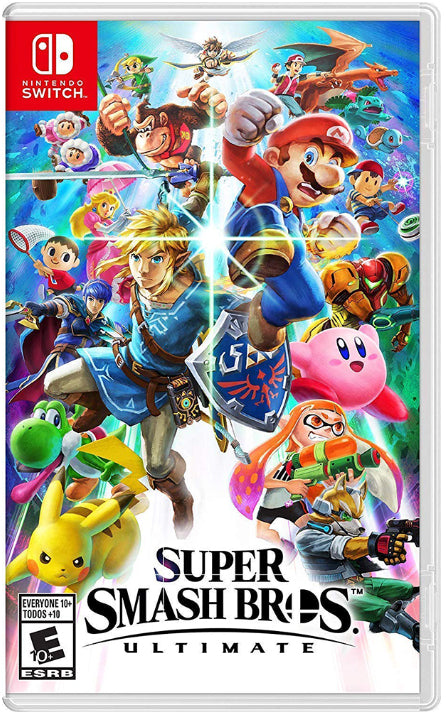 Nintendo Switch Lite Yellow with Super Smash Bros. Ultimate, Mytrix 128GB MicroSD Card and Accessories NS Game Disc Bundle Best Holiday Gift