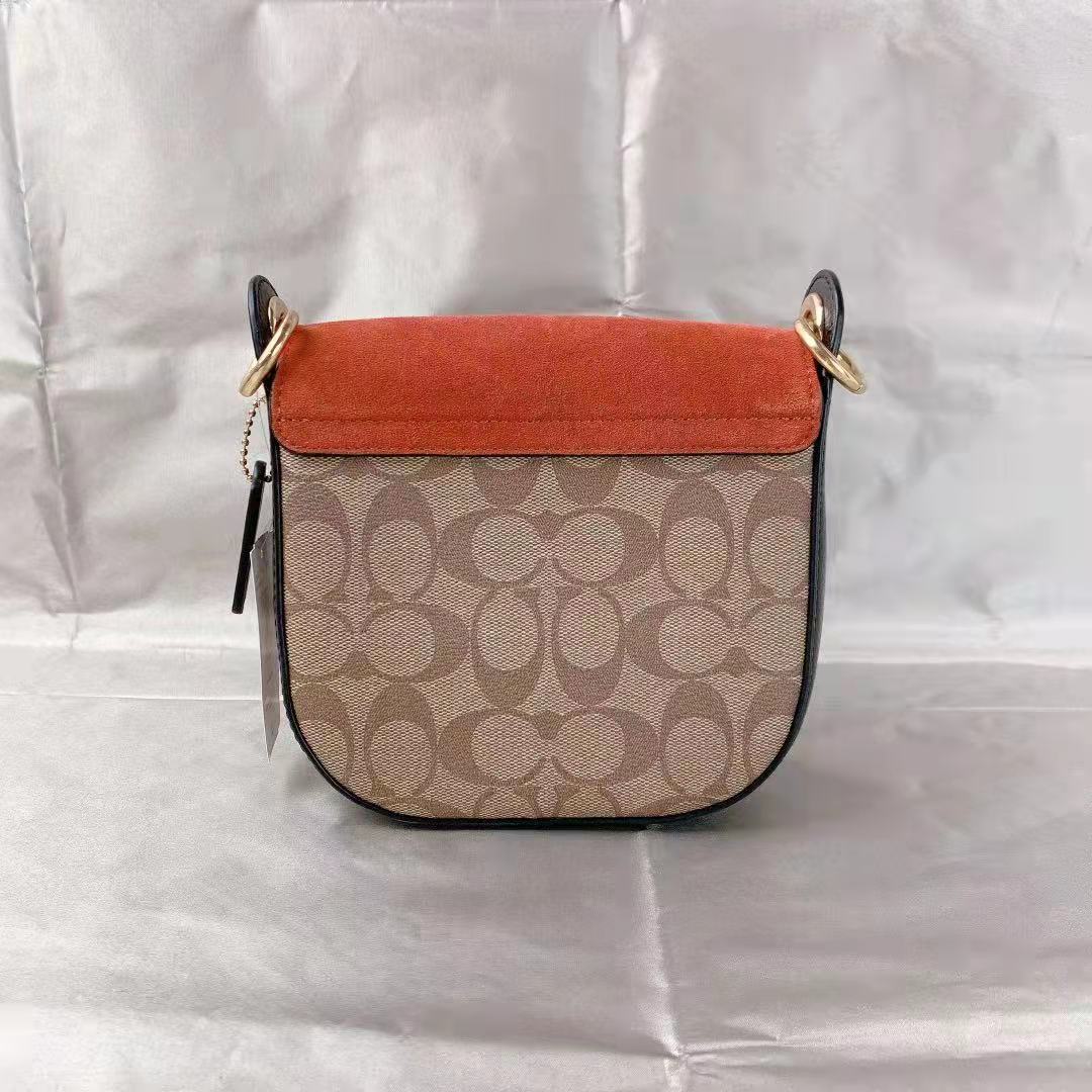 Coach C5691 Kleo Shoulder Bag 17 In Signature Canvas In Khaki Multi