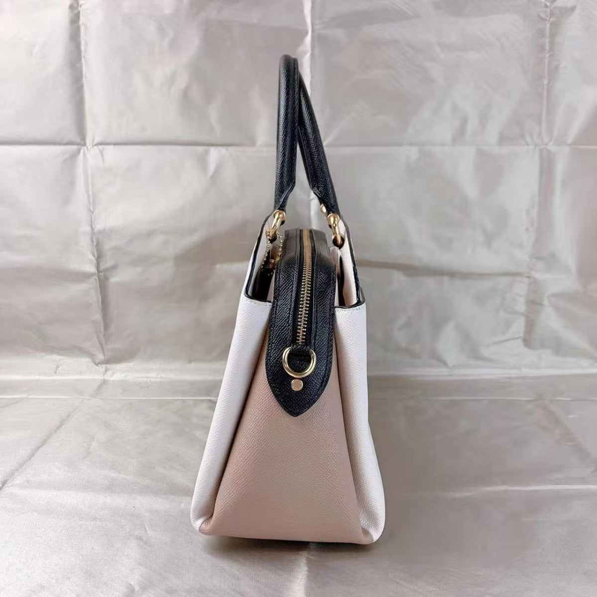 Coach 91162 Lillie Carryall In Colorblock Chalk Multi