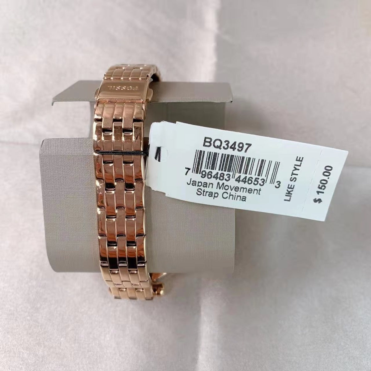 Fossil BQ3497 Tillie Three-Hand Rose Gold-Tone Stainless Steel Watch