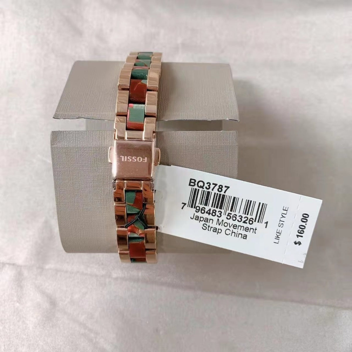 Fossil BQ3787 Rye Automatic Rose Gold-Tone Stainless Steel and Acetate Watch