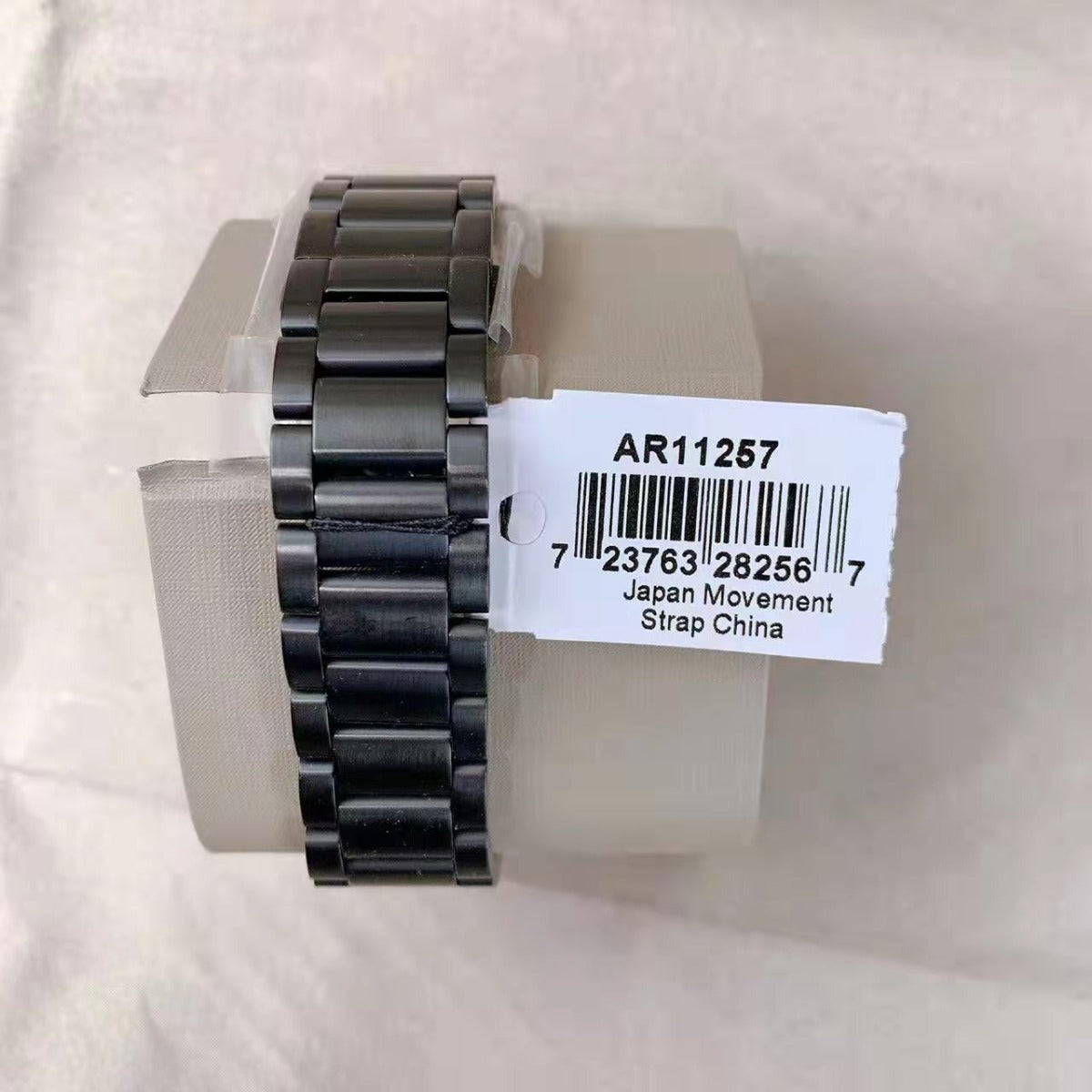 Emporio Armani Men's Three-Hand Black-Tone Stainless Steel Watch AR11257