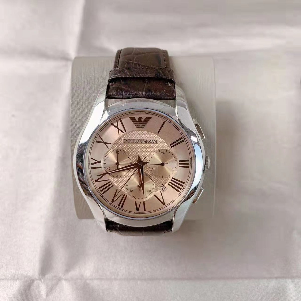Emporio Armani Men's AR1785 Dress Brown Leather Watch