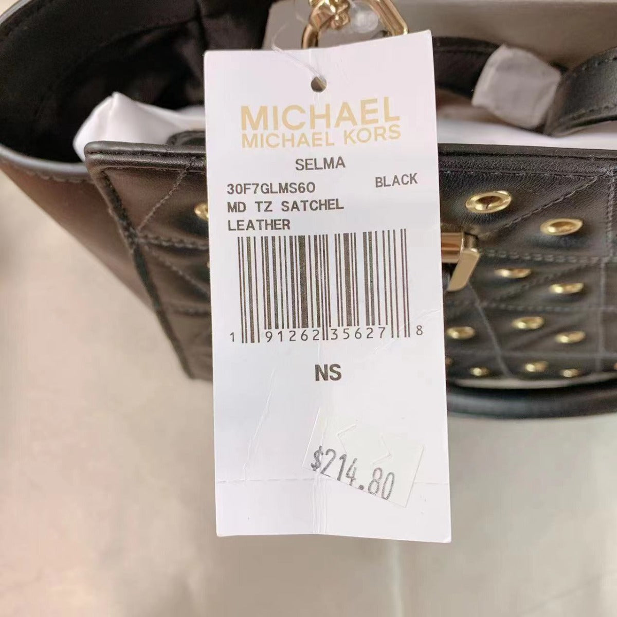 Michael Kors 30F7GLMS60 Satchel Bags In Black