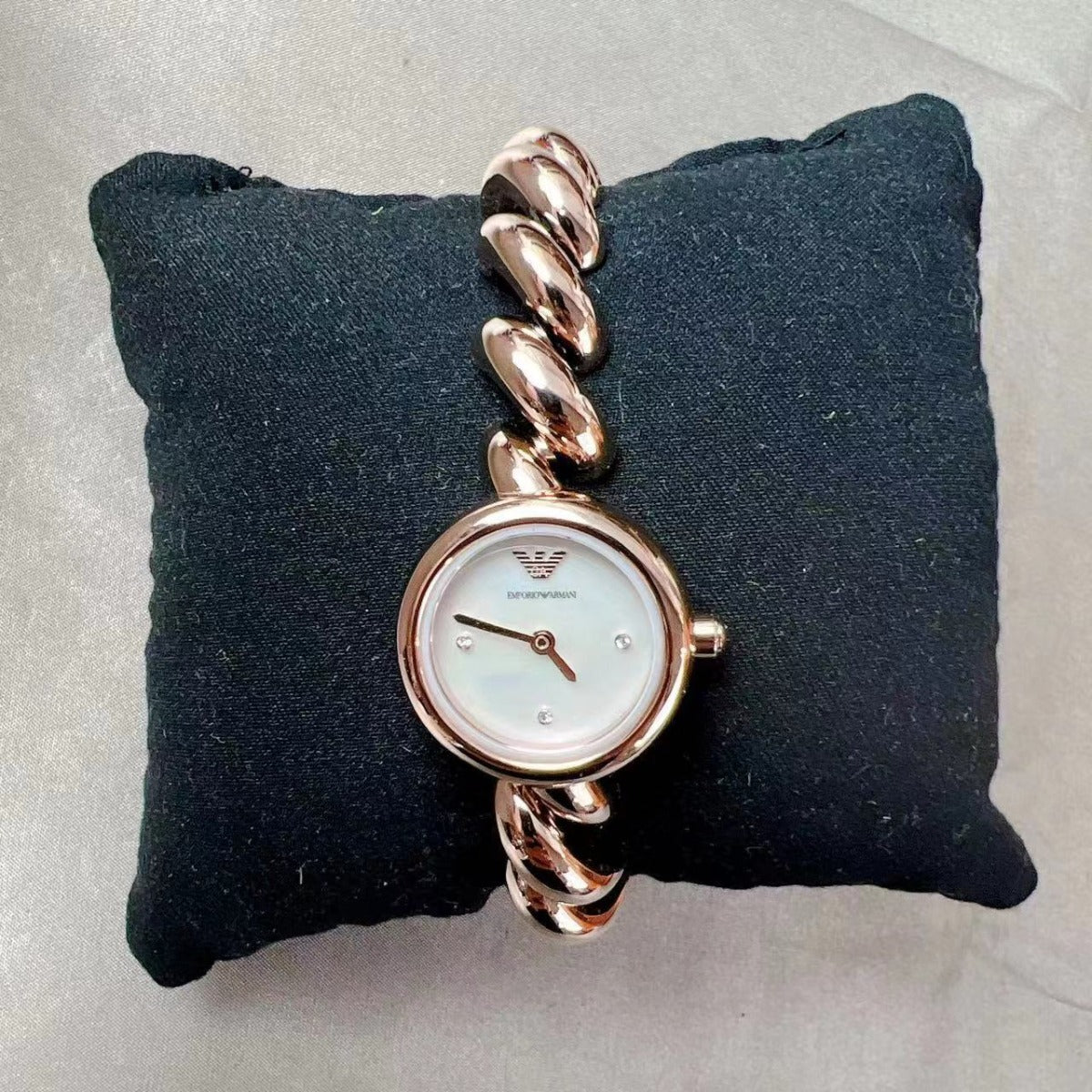 Emporio Armani AR11442 Two-Hand Rose Gold-Tone Stainless Steel Watch