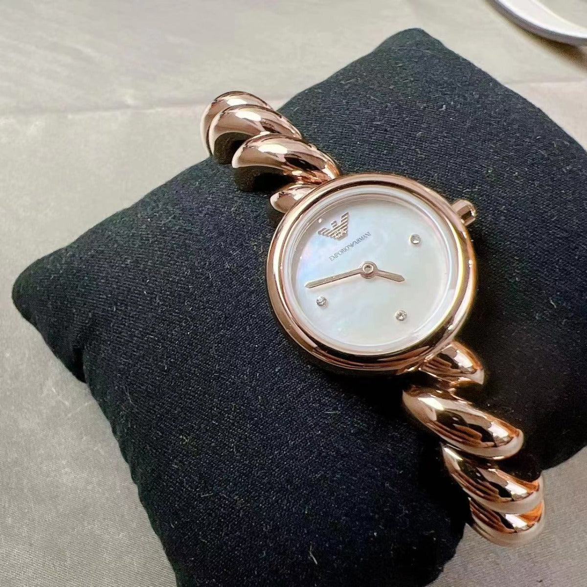 Emporio Armani AR11442 Two-Hand Rose Gold-Tone Stainless Steel Watch