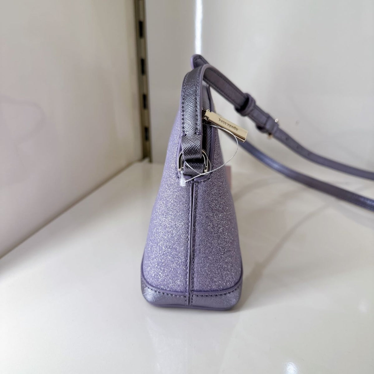 Kate Spade K8713 Tinsel Small Dome Crossbody In Lilac Frost