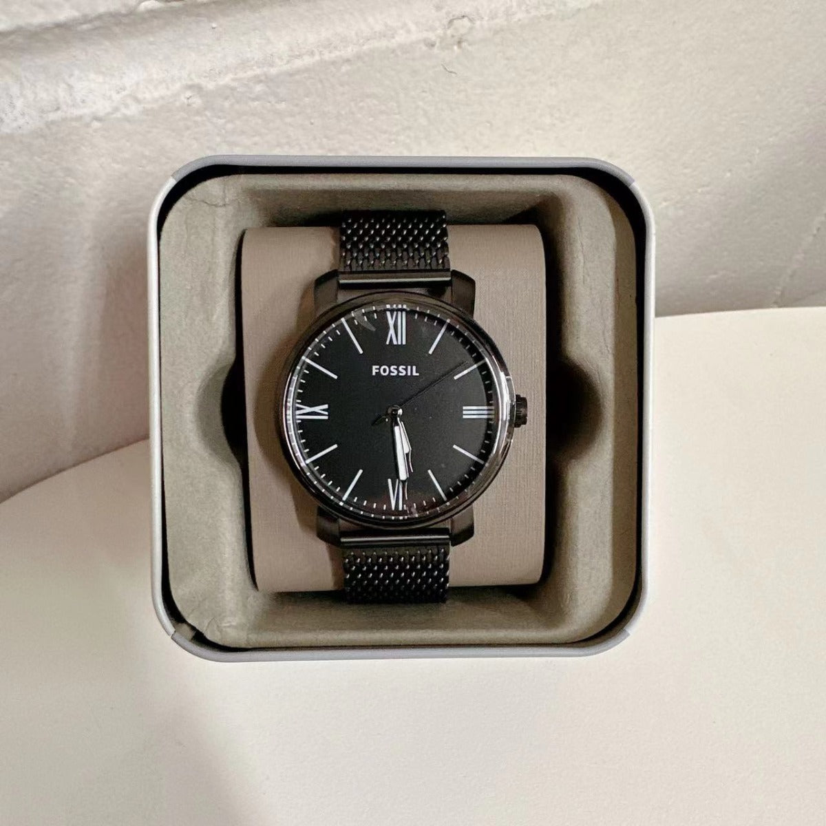 Fossil BQ2369 Rhett Three-Hand Black Stainless Steel Watch