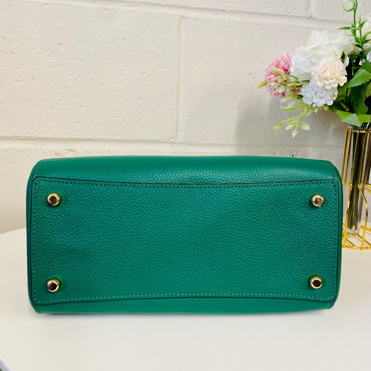Coach C8280 Rowan Satchel With Diary Embroidery In Green Multi