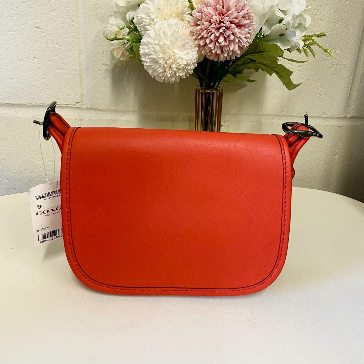 coach 57731 Saddle 18 IN Deep Coral