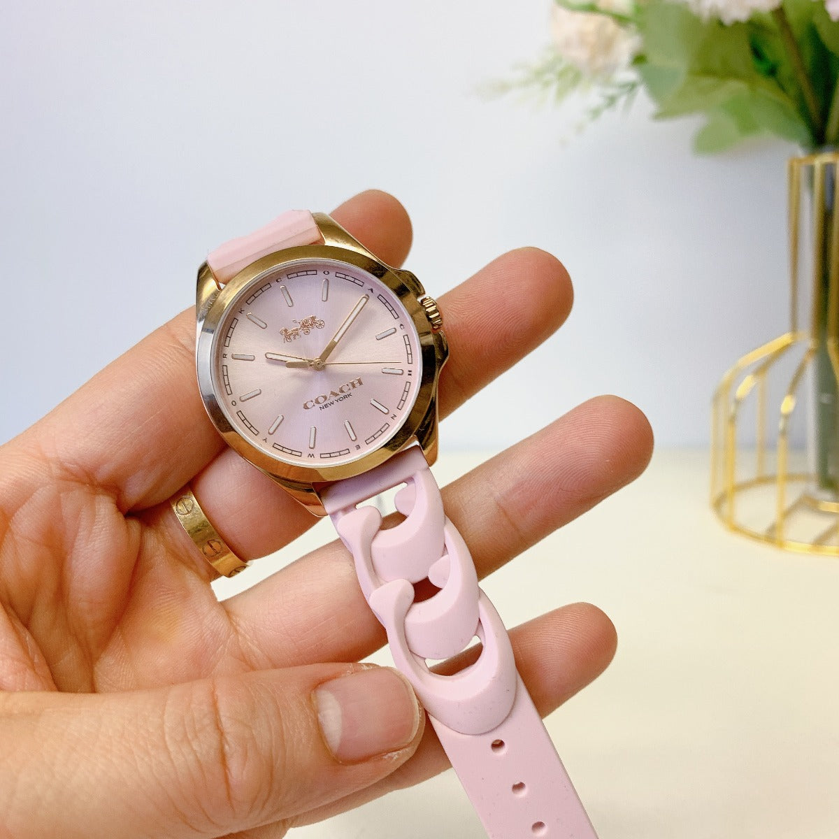 Coach C9579 Libby Watch, Pink 34 Mm