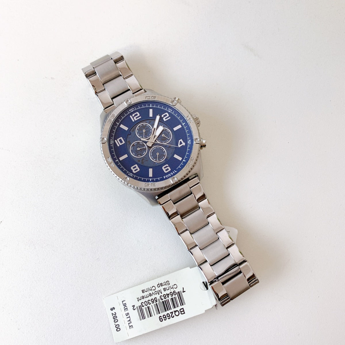 Fossil BQ2669 Brox Automatic Stainless Steel Watch 796483563032