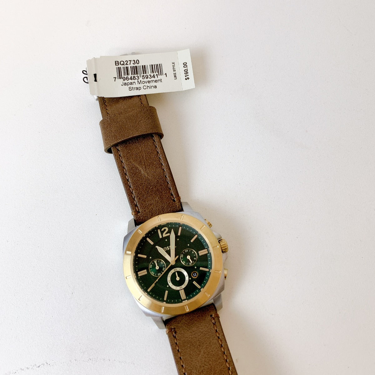 Fossil BQ2730 Privateer Chronograph Medium Brown Leather Watch