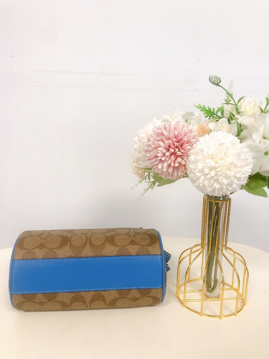 Coach CB874 Lacey Crossbody In Signature Canvas IN Khakl Racer Blue