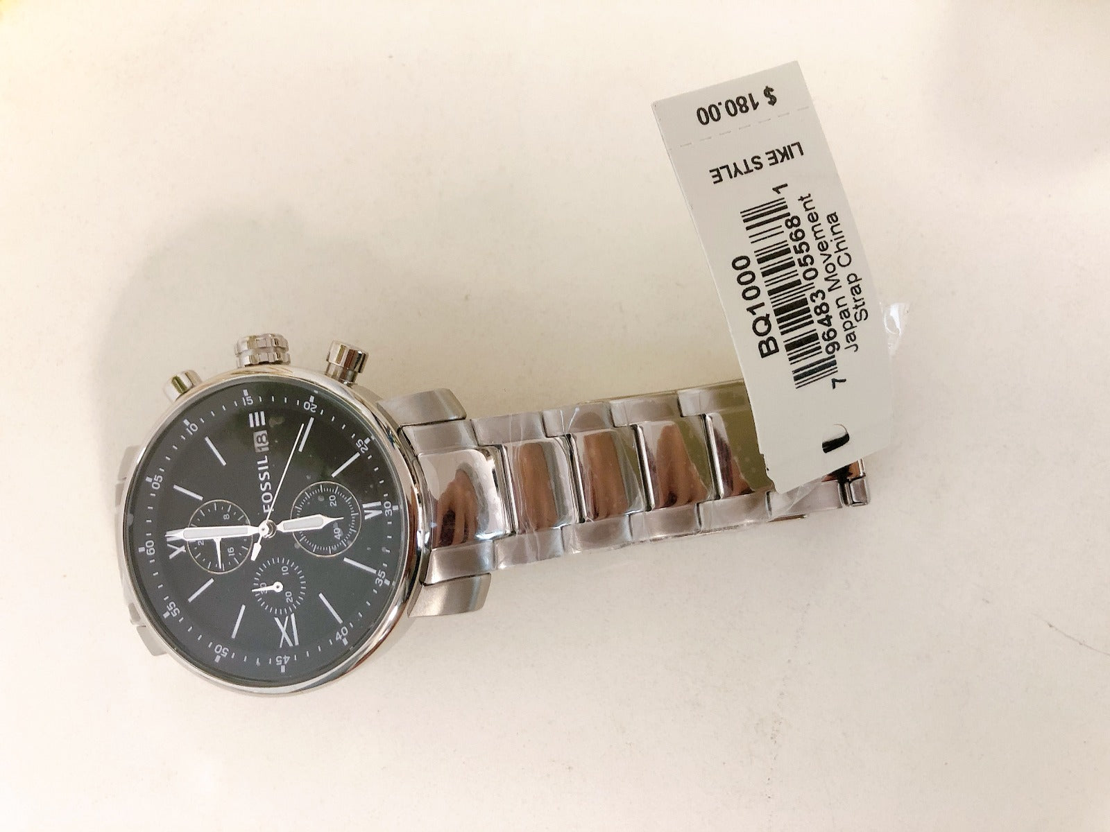 Fossil BQ1000 Rhett Chronograph Stainless Steel Men's Watch
