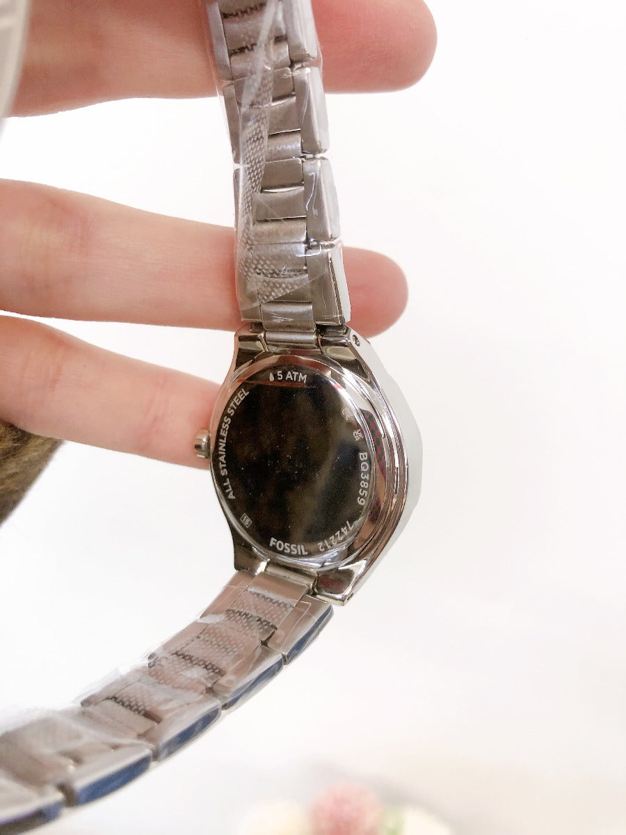 Fossil BQ3859 Eevie Three-Hand Date Stainless Steel Watch