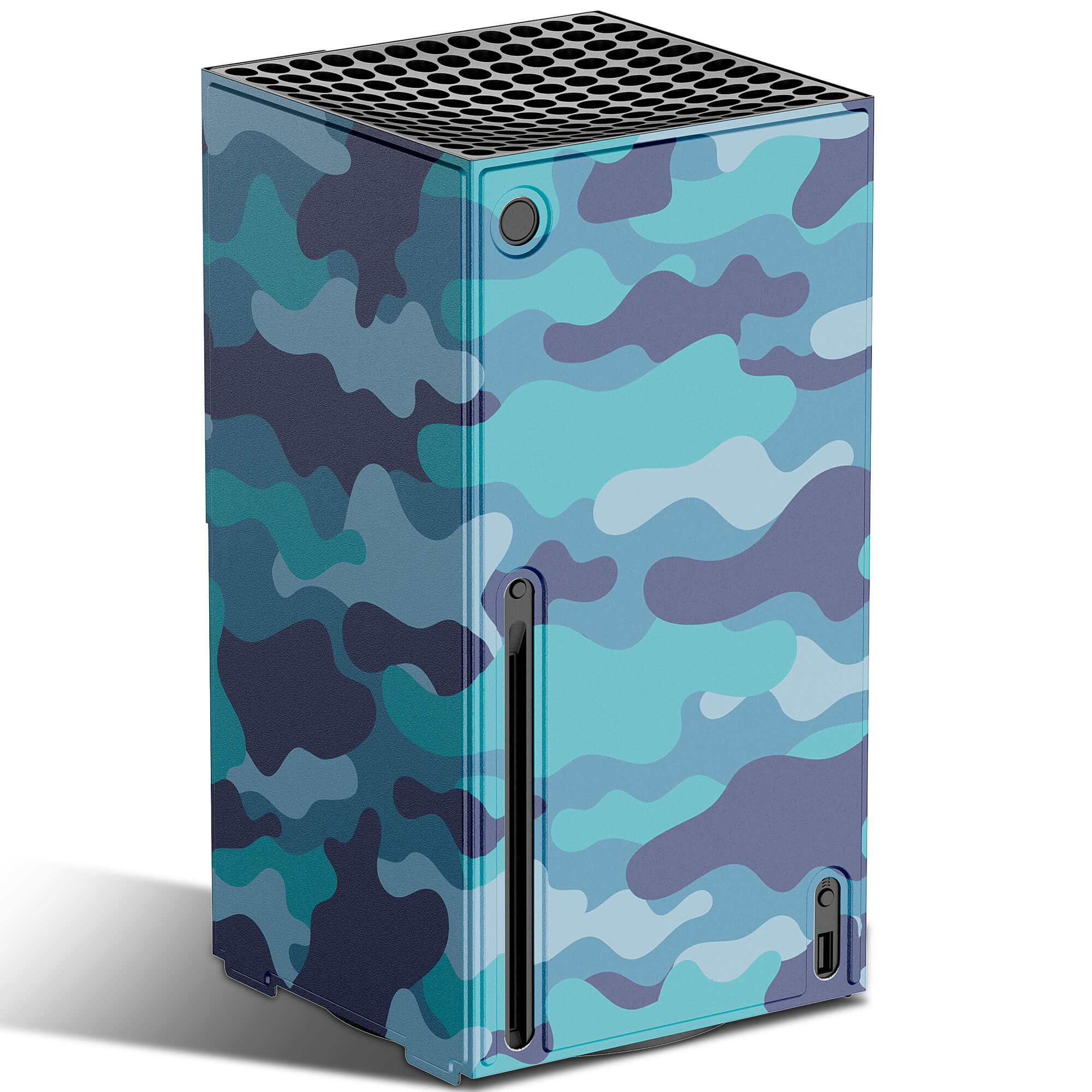 Wraps for Xbox Series X Console, Mytrix Custom X-Box Series X Cover Skin, Magnetic Protective Case for Easy Installation, Full Protection -Gray Camo