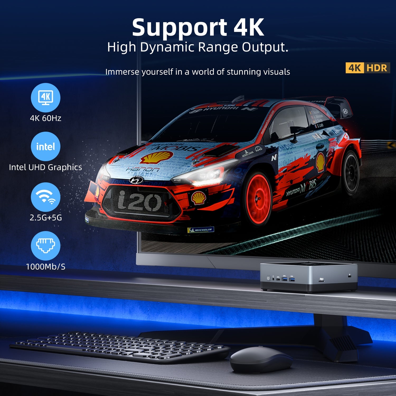CyberGeek Nano Win 11 Pro Mini PC, Intel N5095A Quad-Core(Beat N5105) Up to 2.9Ghz, 16GB RAM 3200MHz, 512GB SSD Mini Computer, Micro Desktop with 4K Dual Display, USB-C, WiFi/BT, RJ45/HDMI/VESA