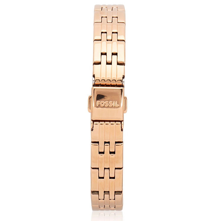 Fossil BQ3502 Tillie Mini Three-Hand Rose Gold-Tone Stainless Steel Watch