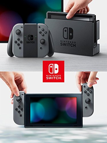 Nintendo Switch 3 items Bundle:Nintendo Switch 32GB Console Gray Joy-con,64GB Micro SD Memory Card and Mario Kart 8 Deluxe