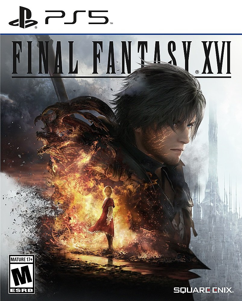 Playstation 5 Disc Edition FINAL FANTASY XVI Bundle with Death Stranding Director¡¯s Cut and Mytrix Controller Case - PS5, White