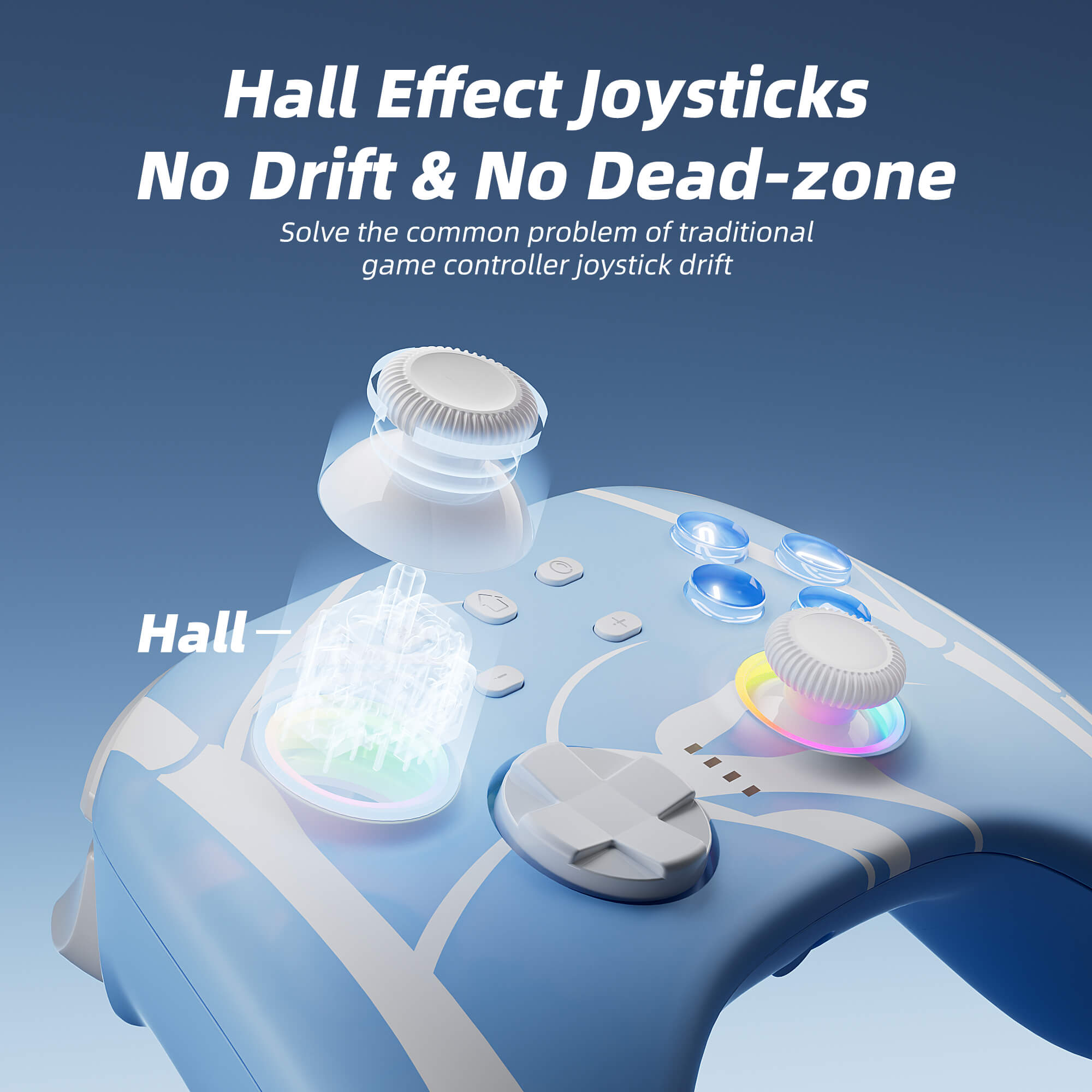 Mytrix Wireless Pro Controllers with Hall Effect Joysticks/Hall Trigger (No Drift)