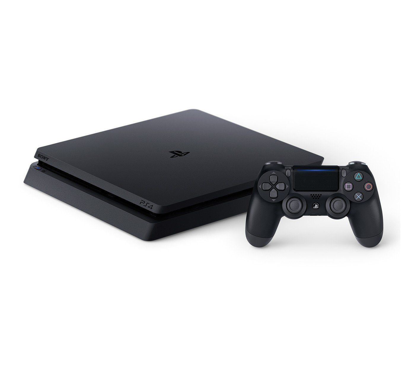 PlayStation 4 1TB Console with Ghost of Tsushima - PS4 Slim 1TB Jet Black HDR Gaming Console, Wireless Controller and Game