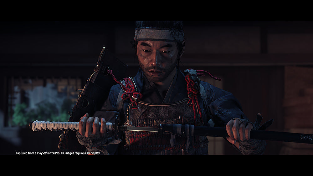 PlayStation 4 1TB Console with Ghost of Tsushima - PS4 Slim 1TB Jet Black HDR Gaming Console, Wireless Controller and Game