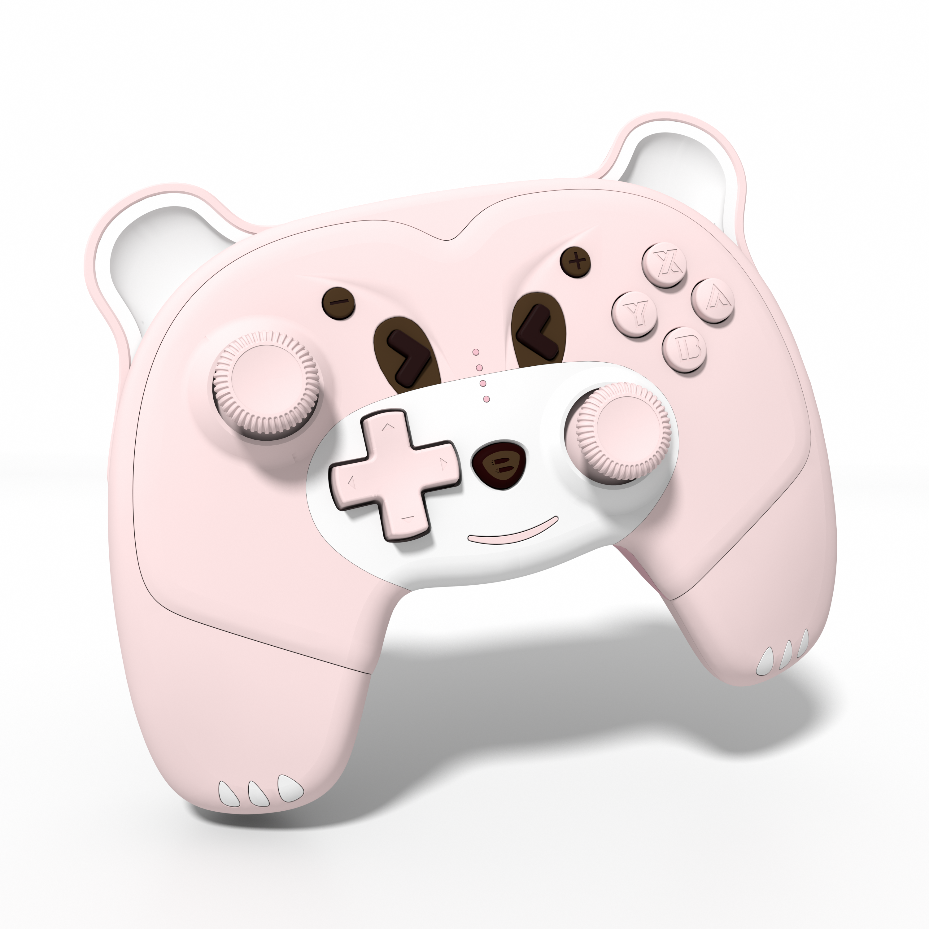 Mytrix Berry Pink Bear Wireless Switch Pro Controller with Macro Definition for Nintendo Switch, the Newest Switch OLED, and Switch Lite