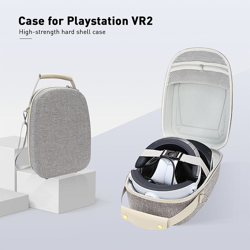 Grey Carrying Case Compatible With PlayStation VR2
