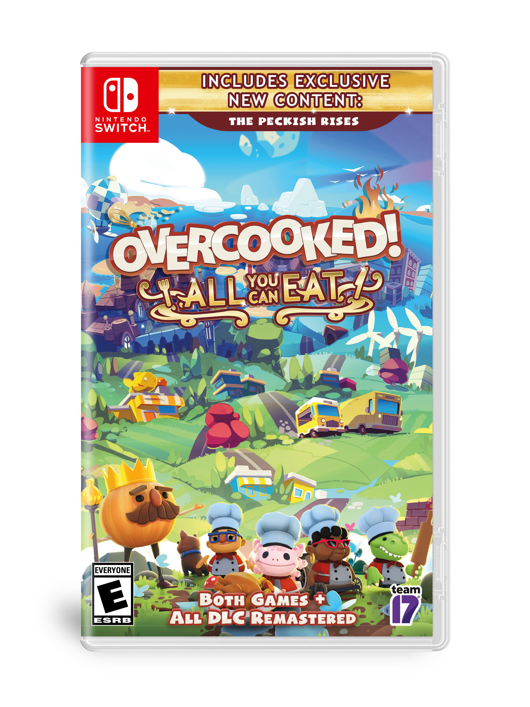 Nintendo Switch Lite Blue with Overcooked! All You Can Eat and Mytrix Accessories NS Game Disc Bundle Best Holiday Gift