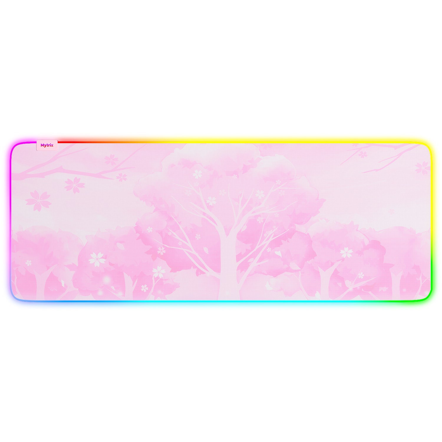 Cherry Blossom Pink RGB Large Gaming Mousepad