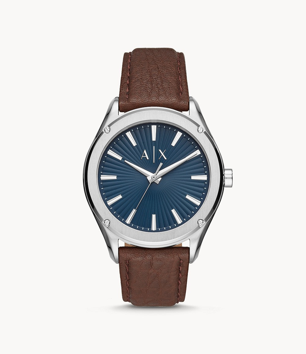 Armani AX2804 Exchange Three-Hand Brown Men Leather Watch