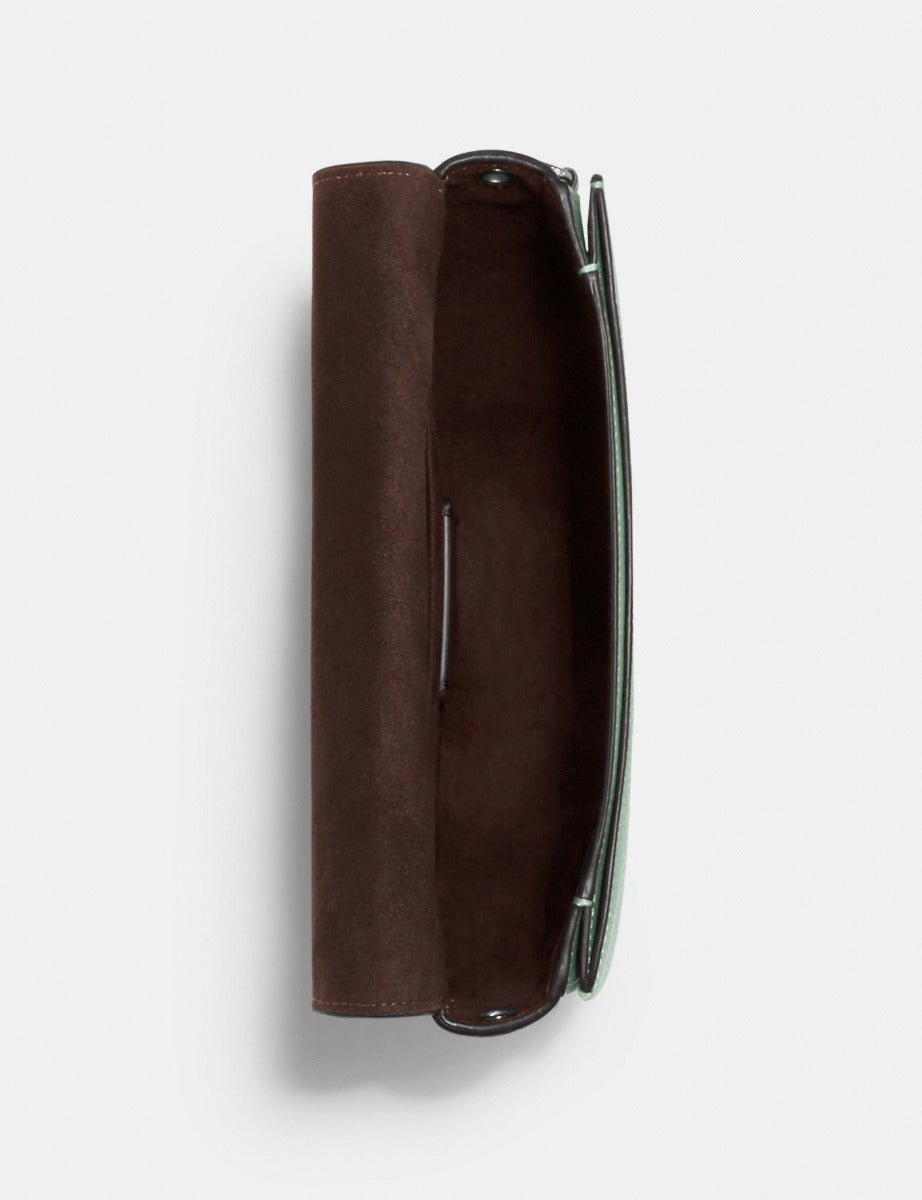 Coach C1432 Ellen Leather Crossbody Bag In Washed Green