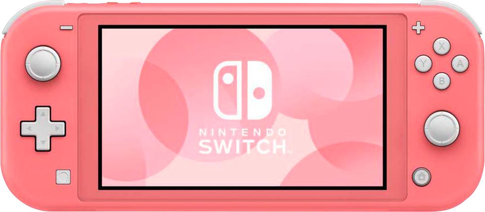 Nintendo Switch Lite Coral with Arms, Mytrix 128GB MicroSD Card and Accessories NS Game Disc Bundle Best Holiday Gift