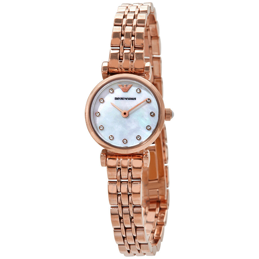 Emporio Armani AR11203 Women's Two-Hand Rose Gold-Tone Stainless Steel Watch
