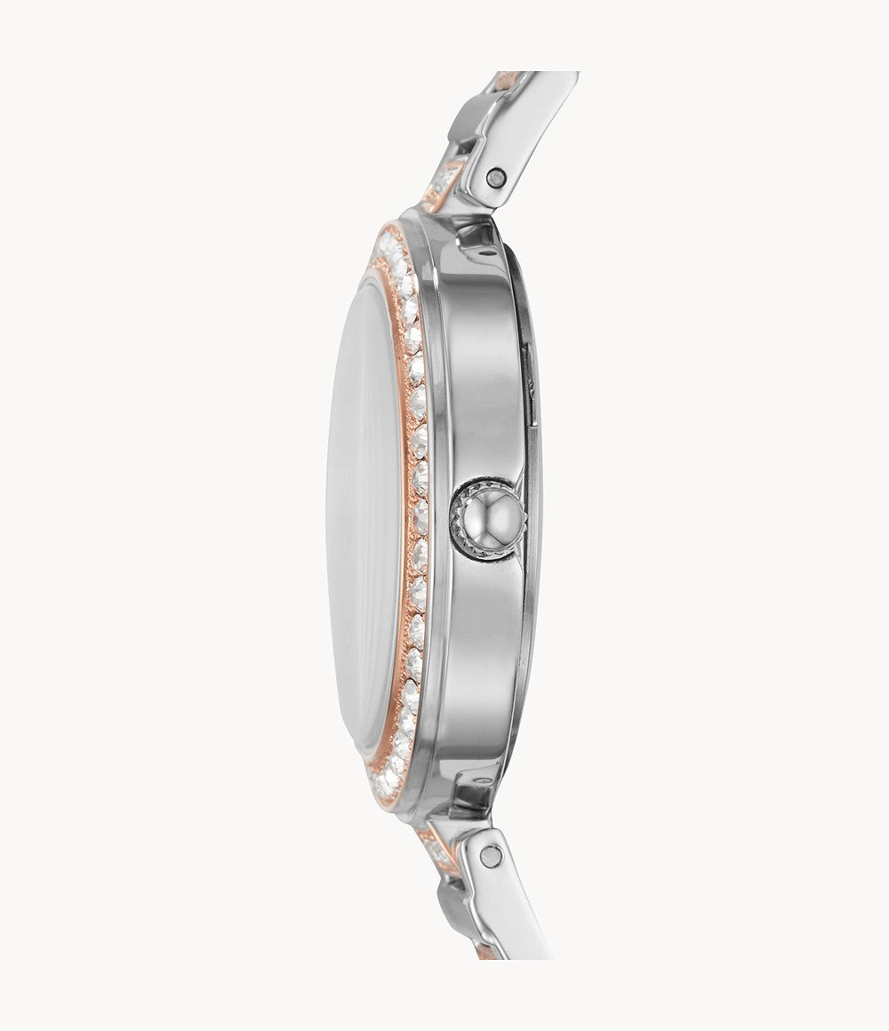 Fossil BQ3337 Karli Three-Hand Two-Tone Stainless Steel Watch