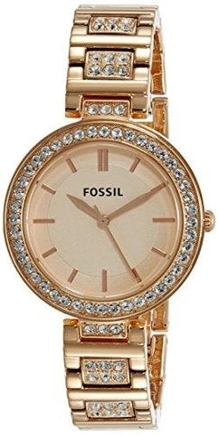 FOSSIL  BQ3181 ANALOG ROSE GOLD DIAL WOMEN'S WATCH
