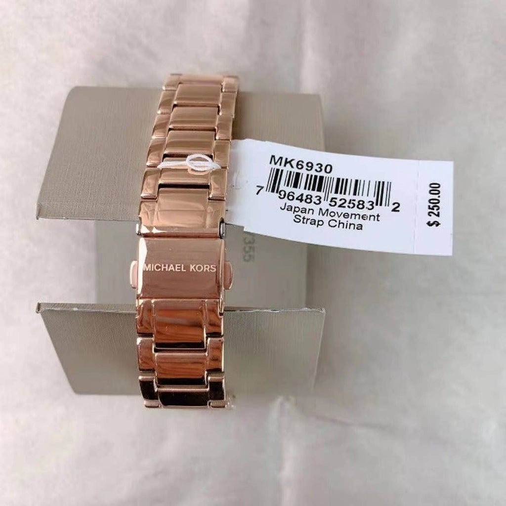 Michael Kors MK6930 Kacie Three-Hand Rose Gold-Tone Stainless Steel Watch