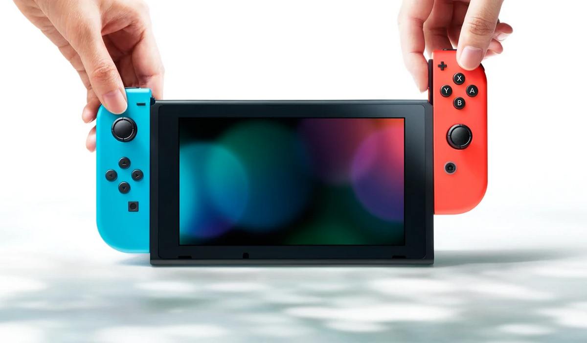 2021 New Nintendo Switch OLED Model Neon Red & Blue Joy Con 64GB Console HD Screen & LAN-Port Dock Zelda 4 Game Bundle with Mytrix Accessories - The Legend of Zelda Best Holiday Gift